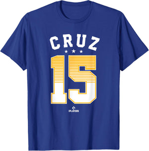 Oneil Cruz 15 Pittsburgh MLBPA T-Shirt - T-Shirt | Royal