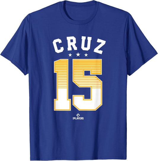 Oneil Cruz 15 Pittsburgh MLBPA T-Shirt - T-Shirt | Royal