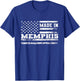 Made In Memphis Vintage US Flag T-Shirt - T-Shirt | Royal