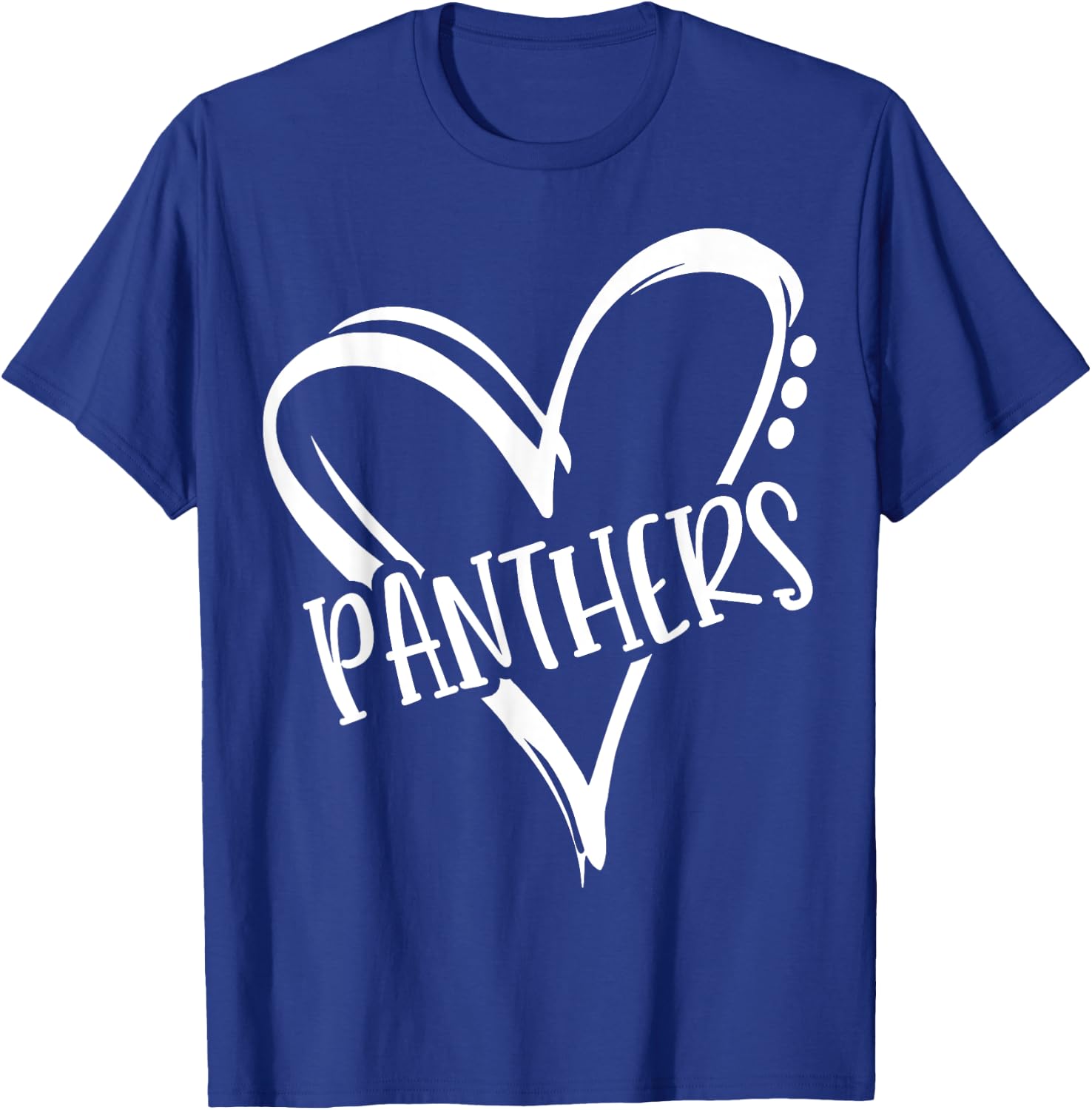 Retro Panthers Mascot, School Spirit, Panthers Sports T-Shirt - T-Shirt | Royal