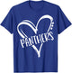 Retro Panthers Mascot, School Spirit, Panthers Sports T-Shirt - T-Shirt | Royal