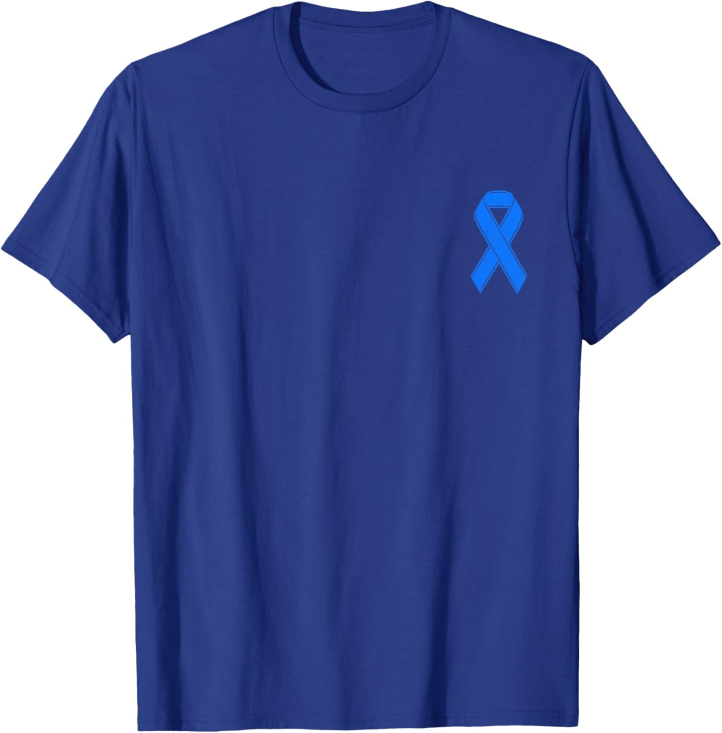 Diabetes Awareness Month Blue Ribbon T1D Type 1 Diabetes T-Shirt - T-Shirt | Royal