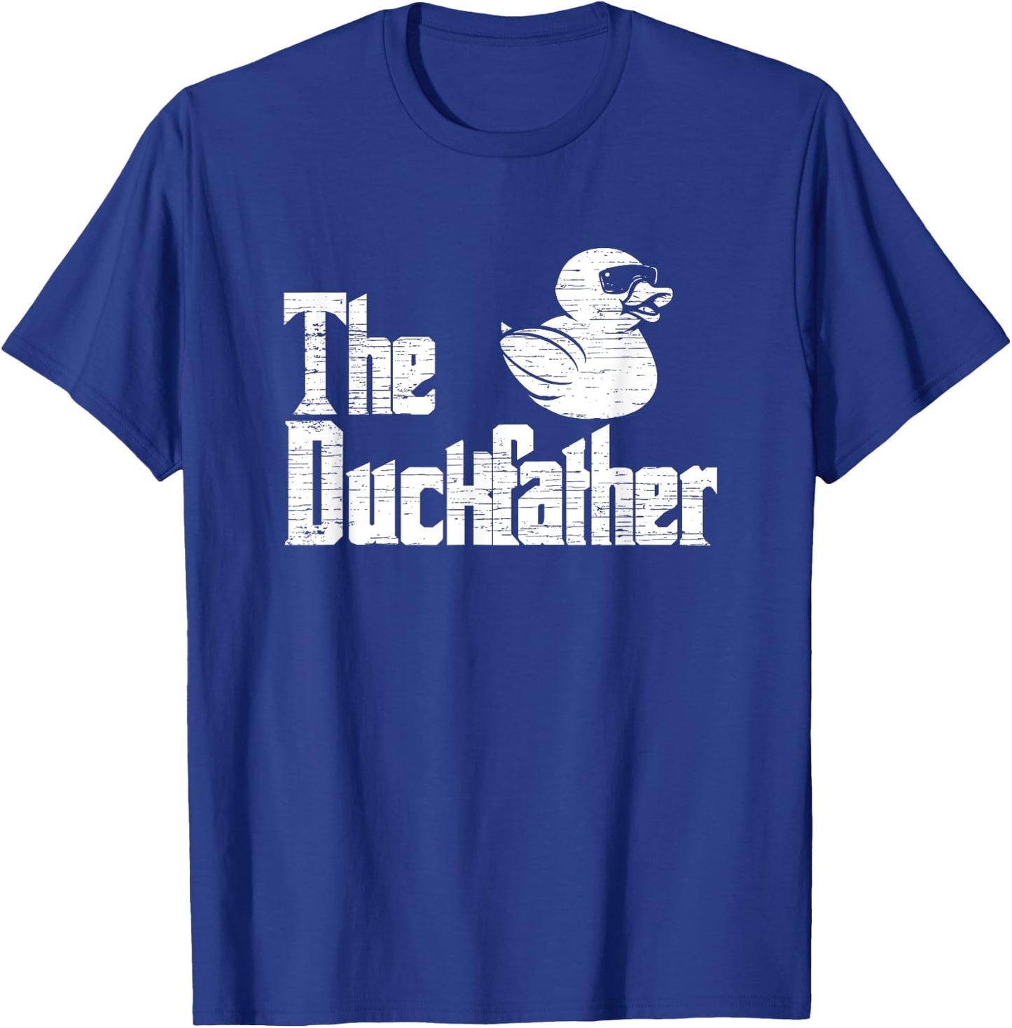 The Duckfather - Funny Rubber Duck T-Shirt - T-Shirt | Royal