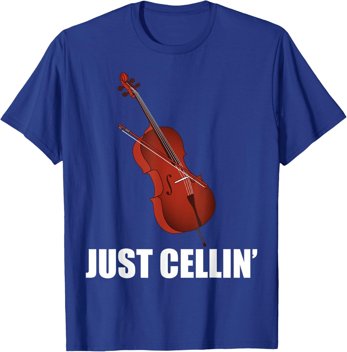 Funny Cello Designs Women Music Fan Lover Musicians T-Shirt - T-Shirt | Royal