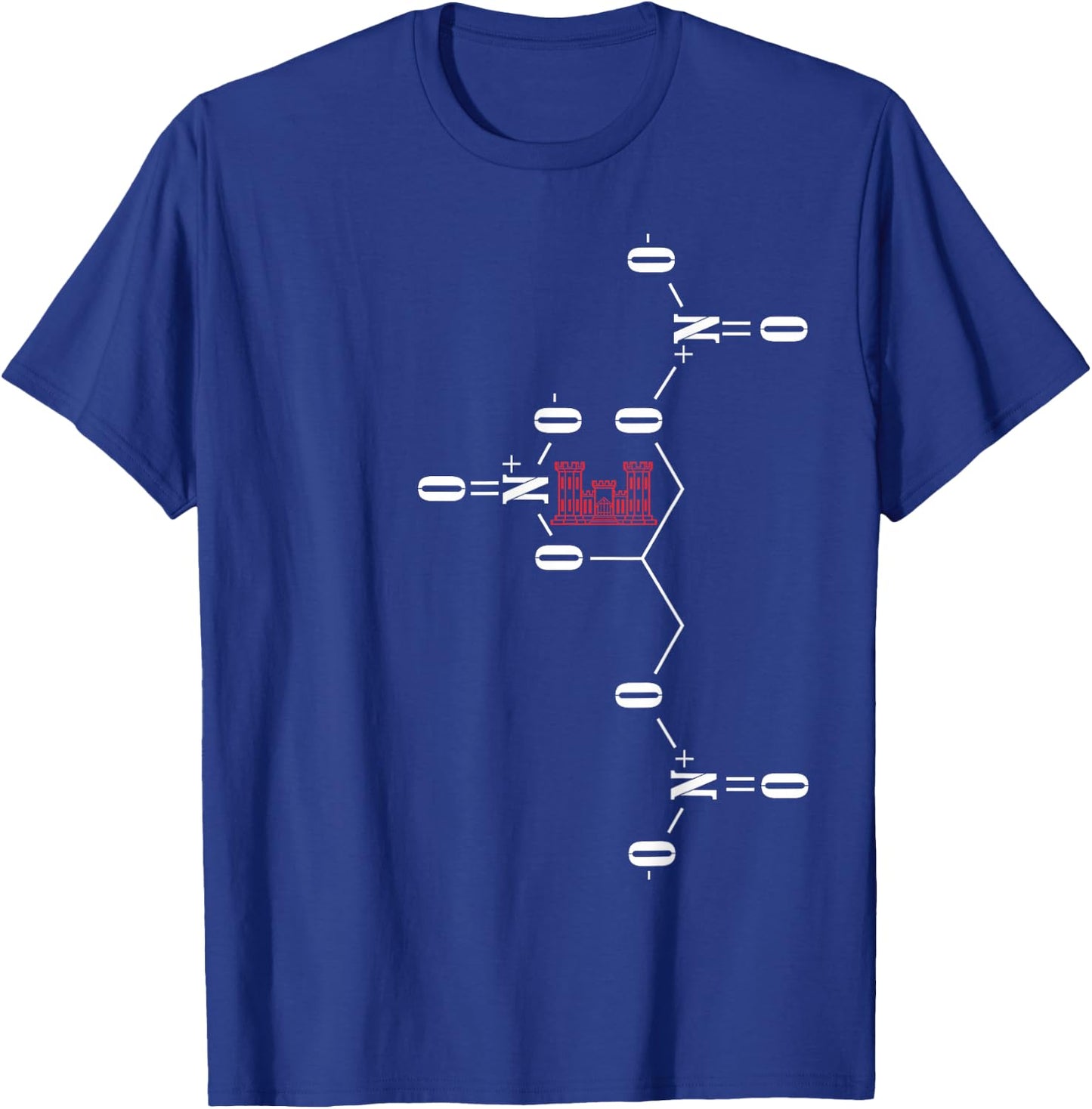 Military, Combat Engineer, dynamite chemical makeup T-Shirt - T-Shirt | Royal