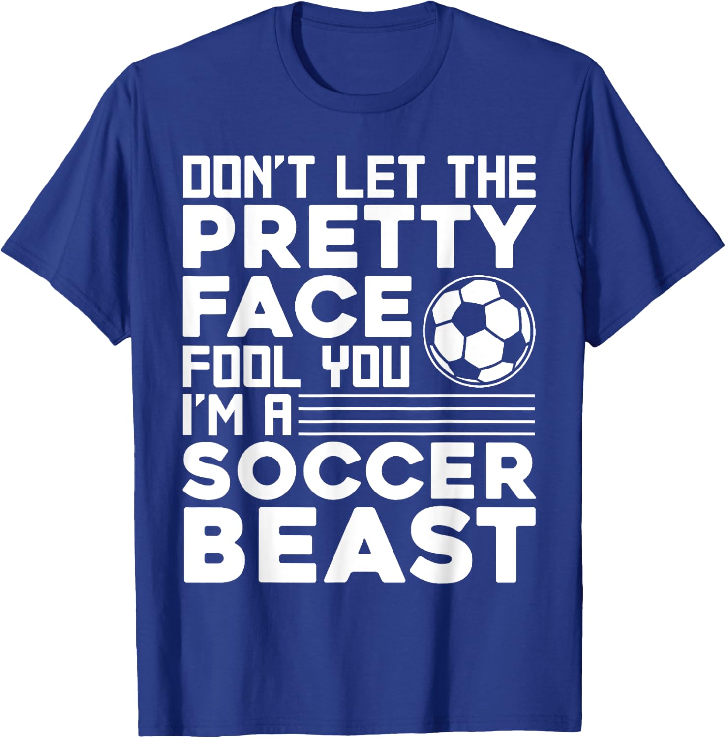 Cool Soccer Teen Girls Soccer Lover Player Sports T-Shirt - T-Shirt | Royal