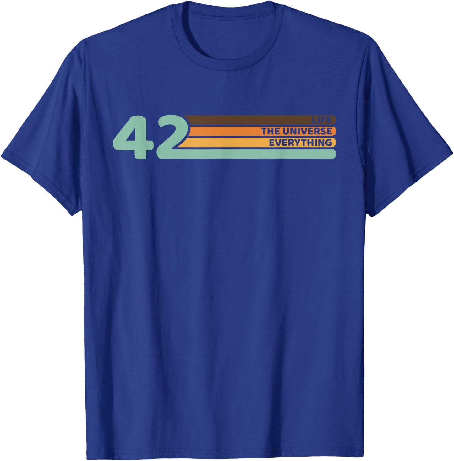 42 The Answer to Life The Universe and Everything T-Shirt - T-Shirt | Royal