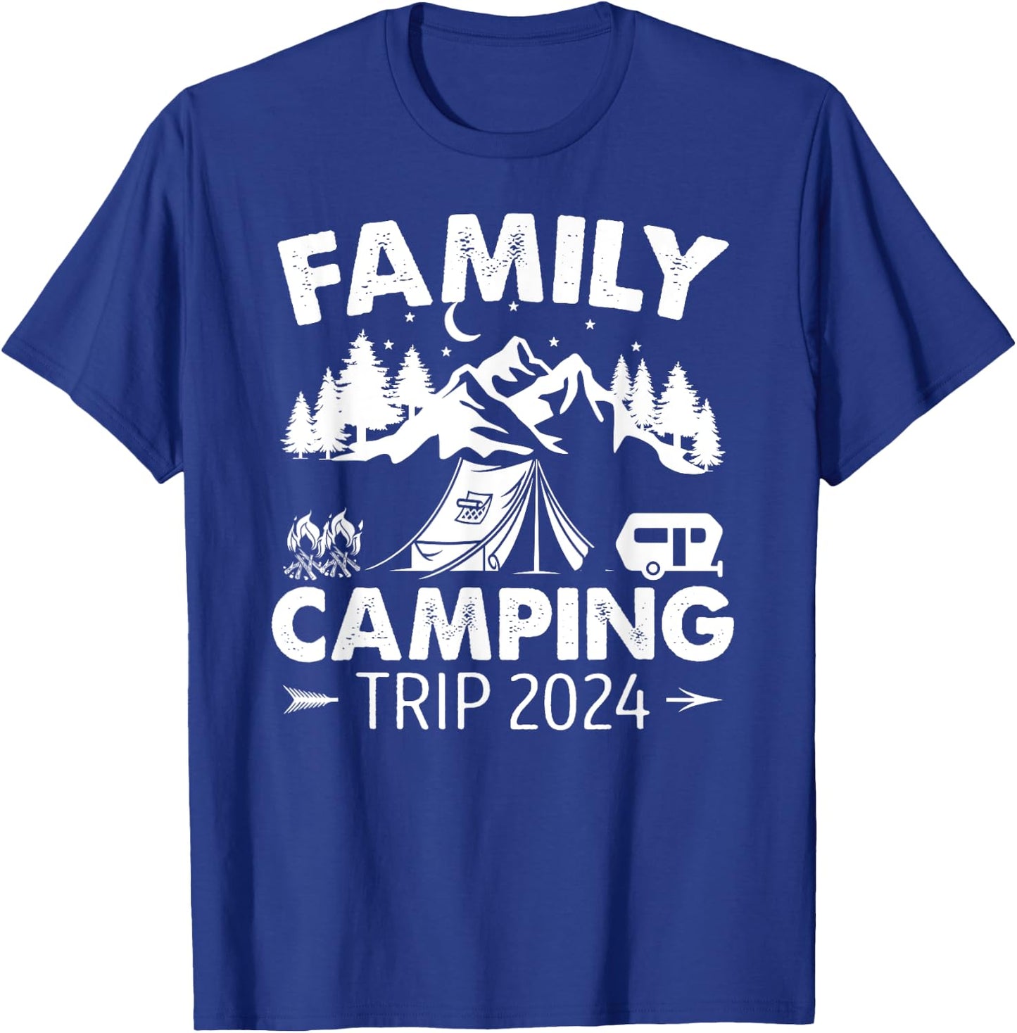 Family Camping Trip 2024 Camping T-Shirt - T-Shirt | Royal