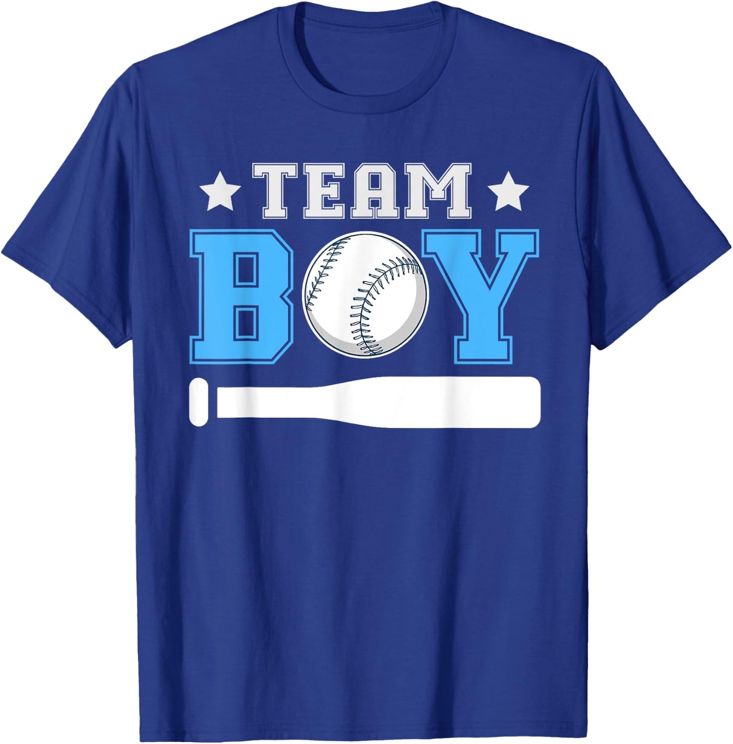 Team Boy Design for a Baseball Gender Reveal T-Shirt - T-Shirt | Royal