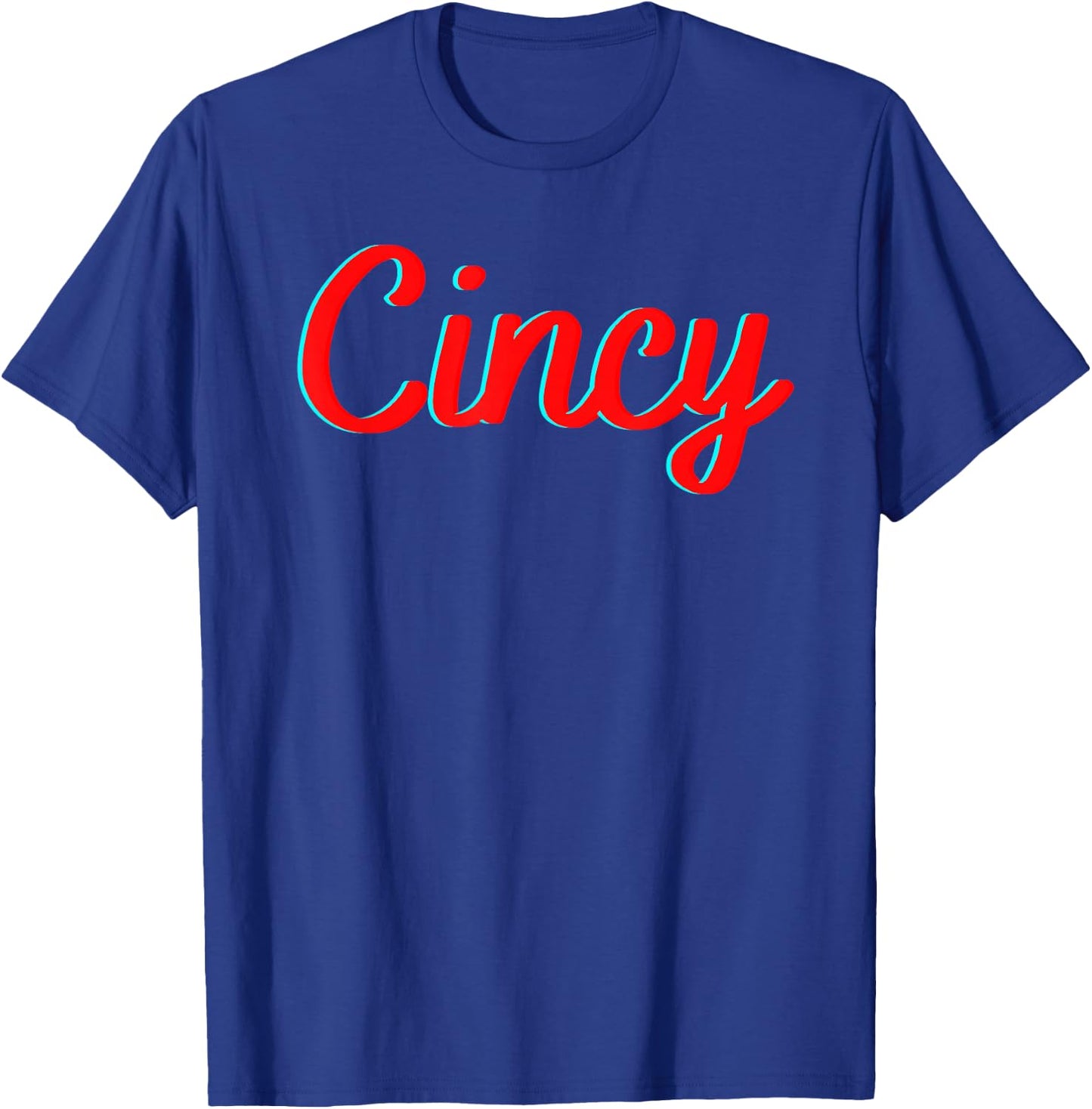 Cincinnati Ohio Classic Red Script Cincy City vacation gift T-Shirt - T-Shirt | Royal
