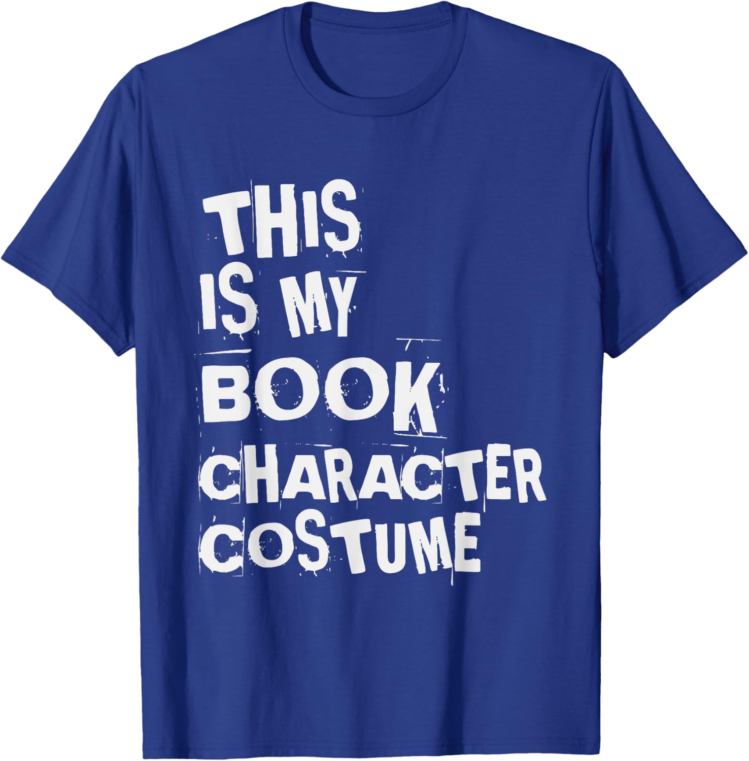 Simple Easy Halloween This Is My Book Character Costume T-Shirt - T-Shirt | Royal