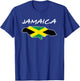 Retro Jamaica Flag Jamaican Island Travel Vacation Souvenir T-Shirt - T-Shirt | Royal