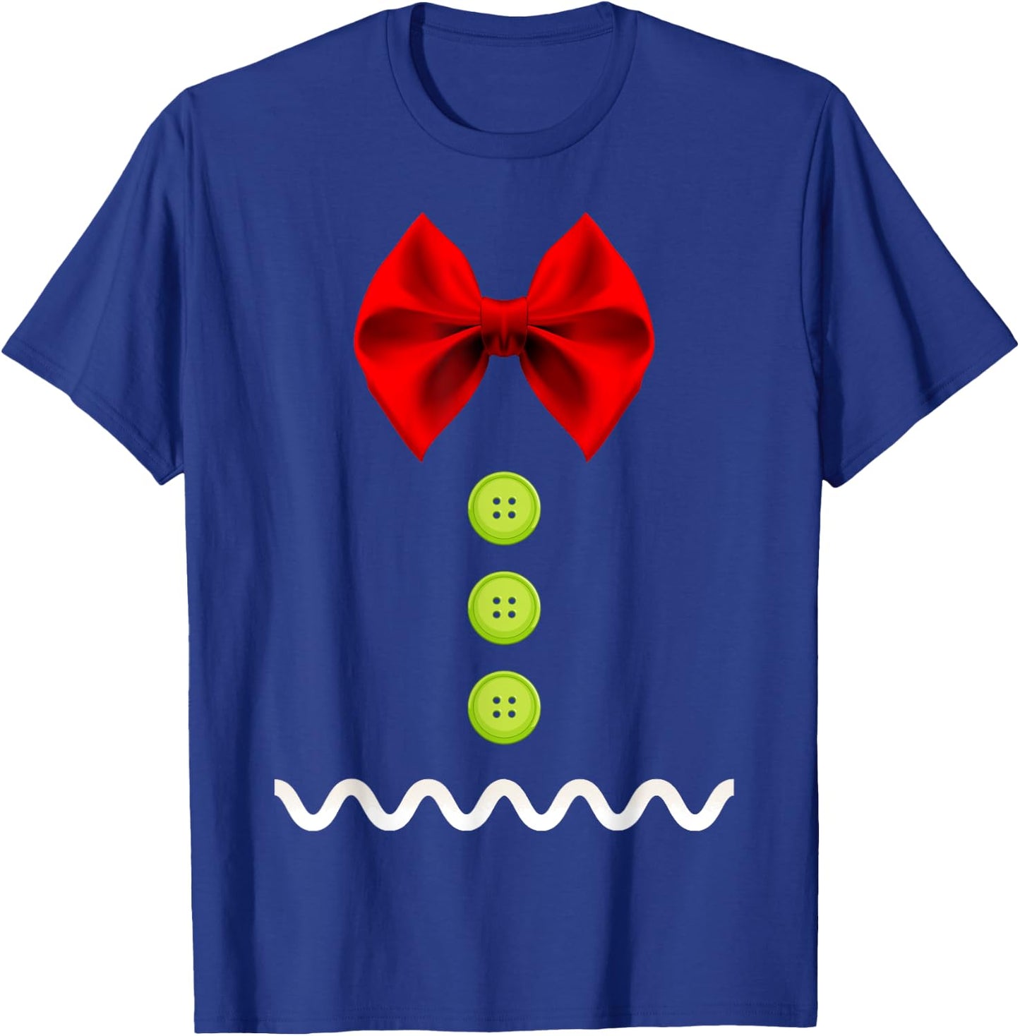Gingerbread Man Christmas Costume for Kids & Adults T-Shirt - T-Shirt | Royal