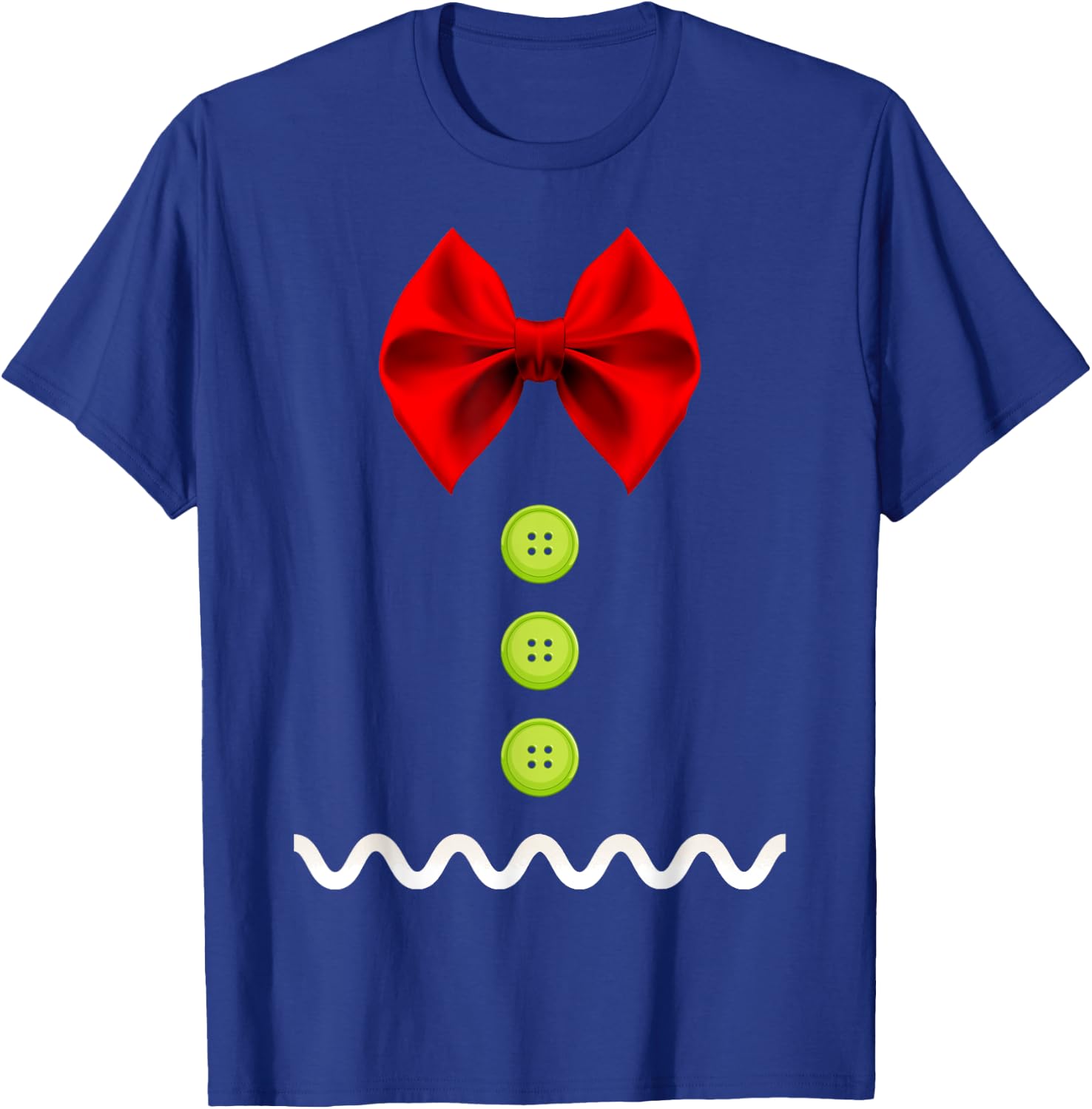 Gingerbread Man Christmas Costume for Kids & Adults T-Shirt - T-Shirt | Royal
