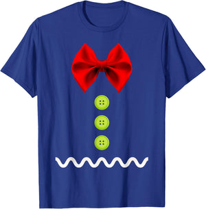 Gingerbread Man Christmas Costume for Kids & Adults T-Shirt - T-Shirt | Royal