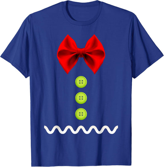 Gingerbread Man Christmas Costume for Kids & Adults T-Shirt - T-Shirt | Royal