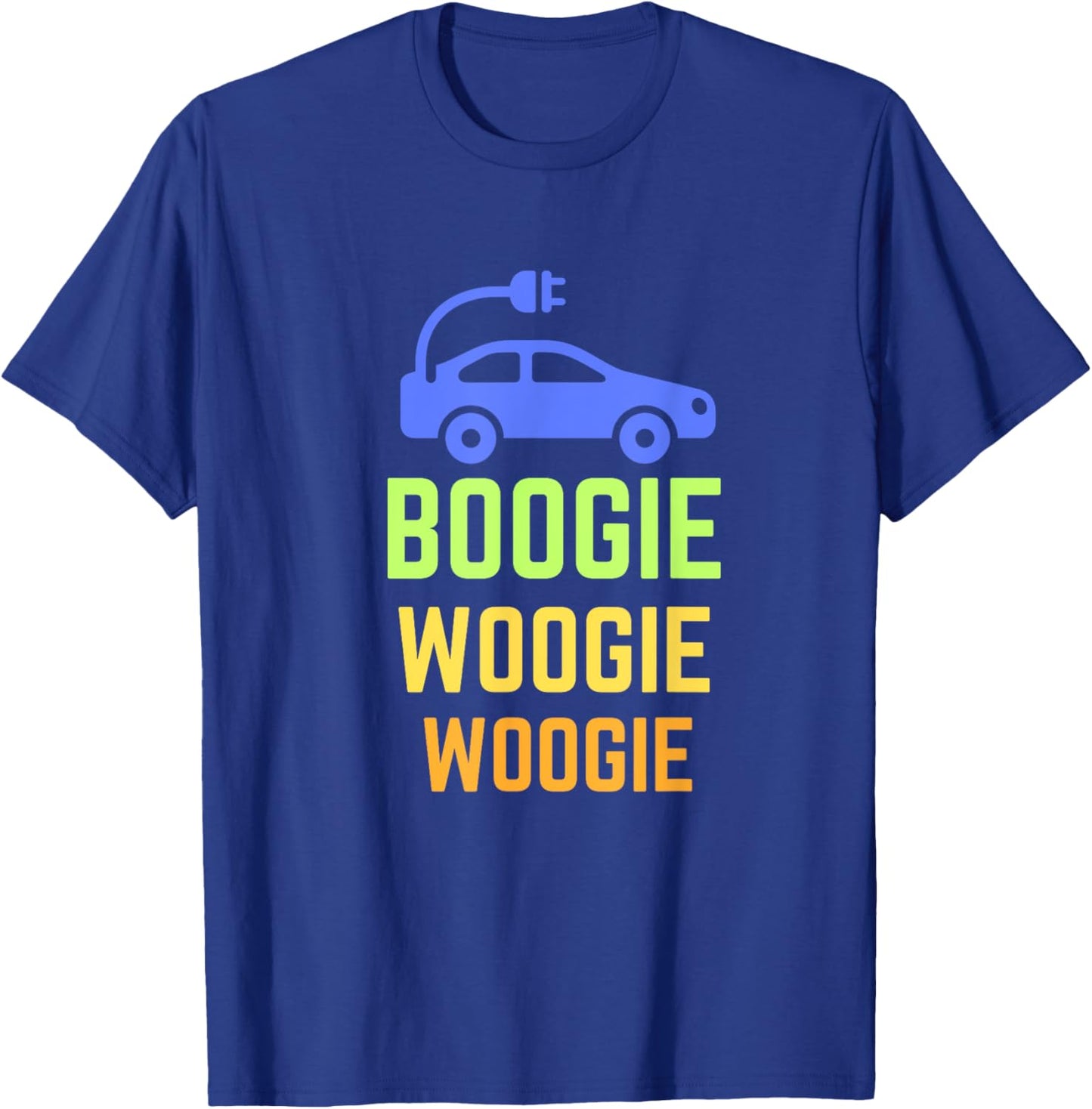 Electric Car - Funny EV Shirt - Electric Vehicle Shirt T-Shirt - T-Shirt | Royal
