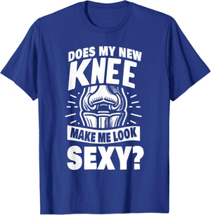 New Knee Surgery Recovery Gift Funny Knee Replacement T-Shirt - T-Shirt | Royal