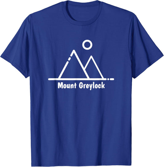 Mount Greylock Massachusetts Mountain Hike Hiker Rustic T-Shirt - T-Shirt | Royal