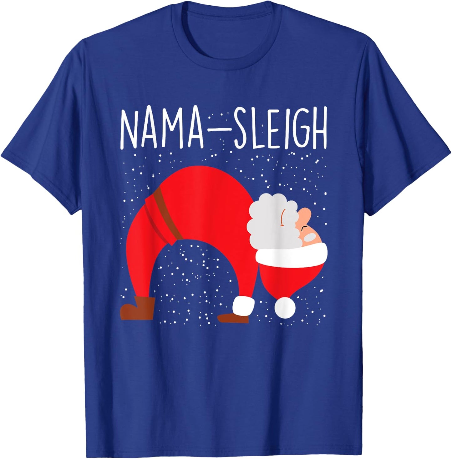 Yoga Practitioner Namasleigh Xmas Meditation Christmas Yoga T-Shirt - T-Shirt | Royal