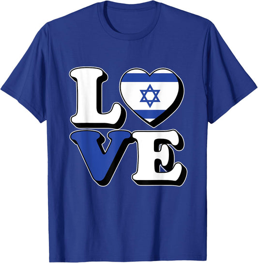 I Love Israel Travel Souvenir Vacation Trip Israeli Pride T-Shirt - T-Shirt | Royal