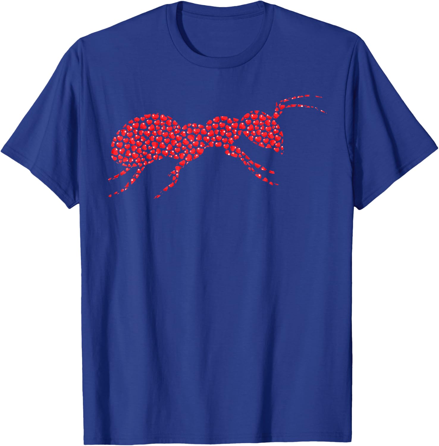 Heart Shape Love Ant Valentine's Day T-Shirt - T-Shirt | Royal