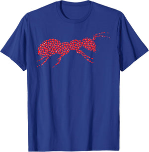 Heart Shape Love Ant Valentine's Day T-Shirt - T-Shirt | Royal