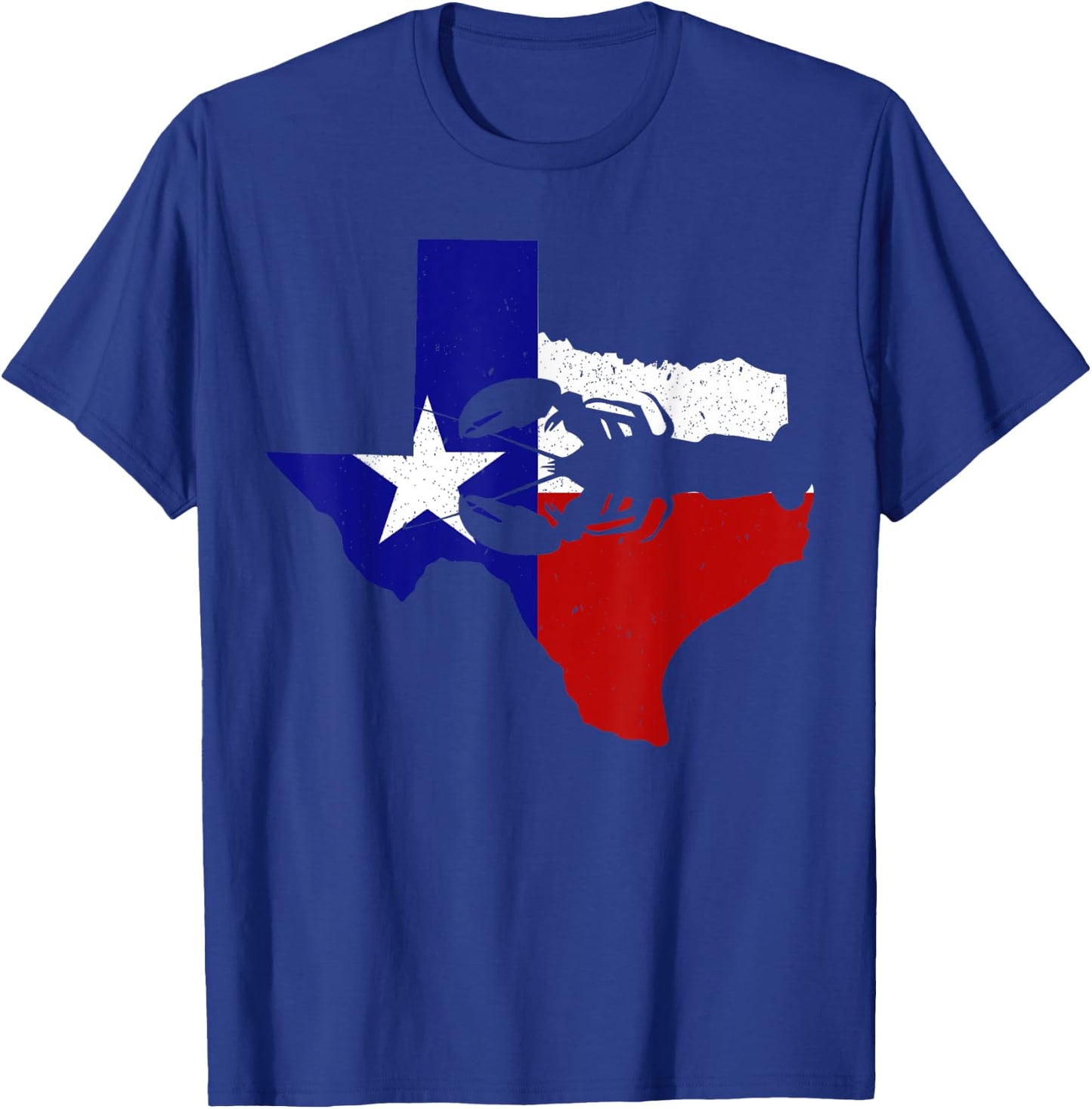 Crawfish Boil Texas State Flag Seafood Crayfish Southern T-Shirt - T-Shirt | Royal