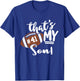 That's My Son Football 41 Jersey Number Vintage Mom Dad T-Shirt - T-Shirt | Royal