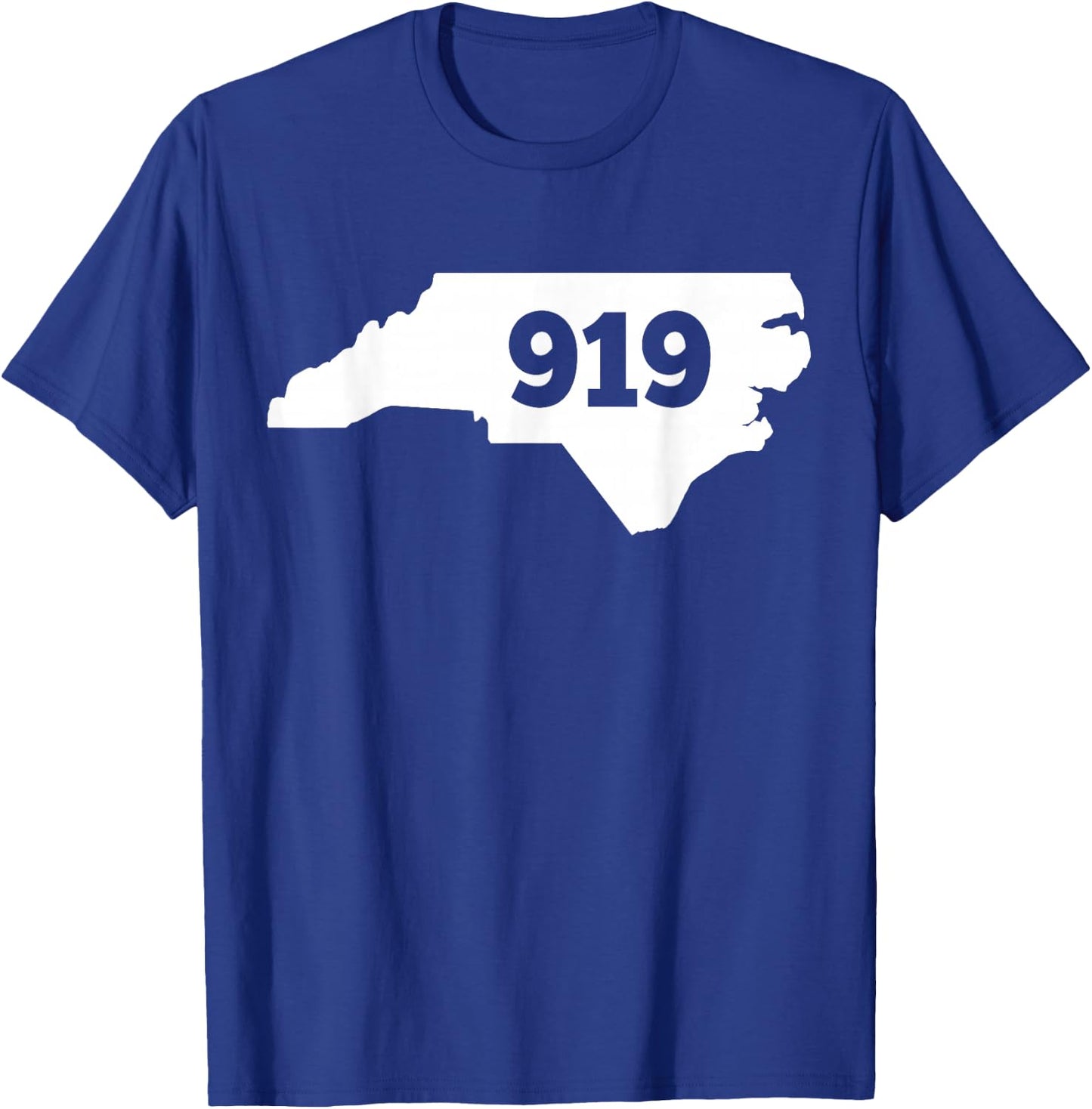 North Carolina 919 Area Code T-Shirt - T-Shirt | Royal