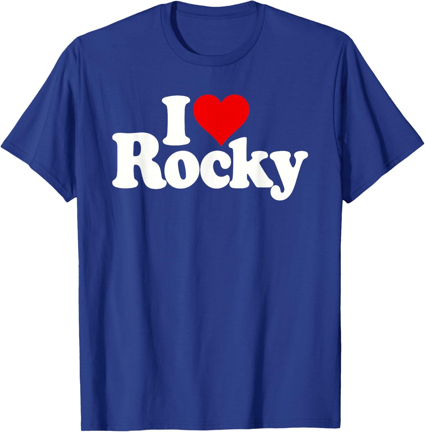 I Love Heart Rocky T-Shirt - T-Shirt | Royal