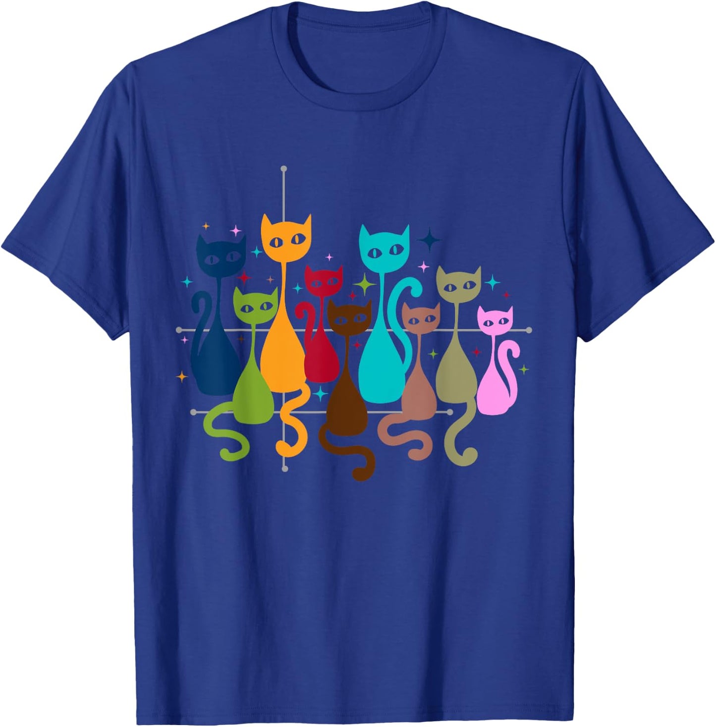 Classic Art Kitten Lover Vintage Artwork Cute Cat T-Shirt - T-Shirt | Royal