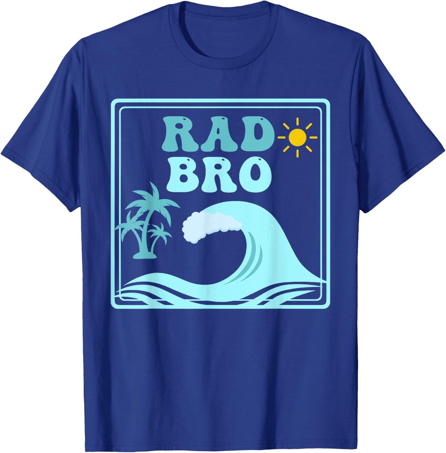 Rad Bro The Big One 1st Birthday Surf Family Matching T-Shirt - T-Shirt | Royal