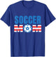 Soccer Mom Proud Kids Girl Teen Football Mothers T-Shirt - T-Shirt | Royal