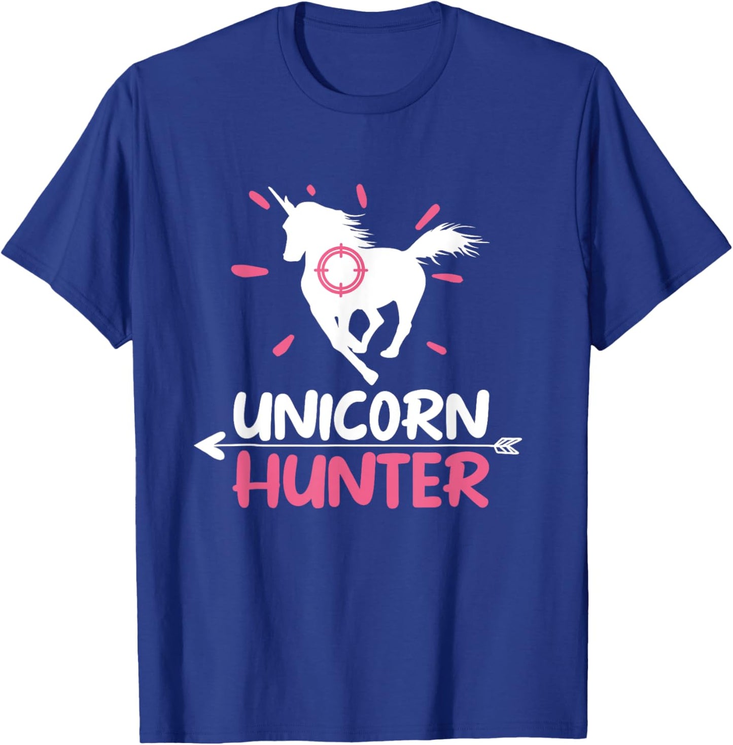 Funny Lazy Halloween Costume Fairy Rainbow Unicorn Hunter T-Shirt - T-Shirt | Royal