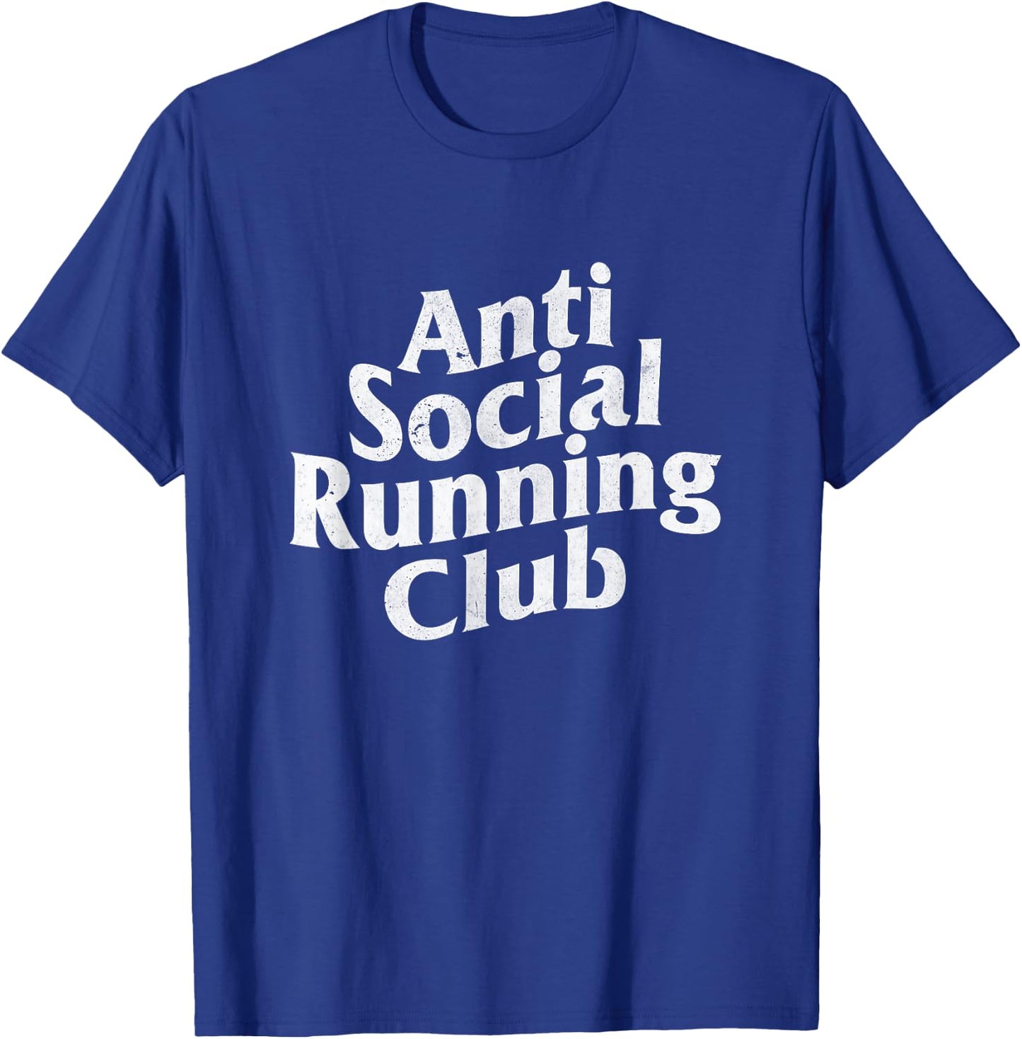 Anti-social running club / solo treadmill runner T-Shirt - T-Shirt | Royal