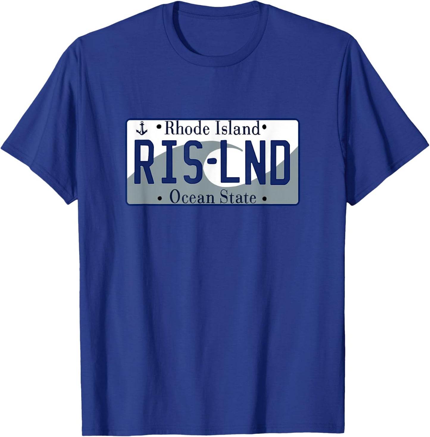 Rhode Island - RI - License Plate - Classic T-Shirt - T-Shirt | Royal