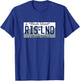 Rhode Island - RI - License Plate - Classic T-Shirt - T-Shirt | Royal