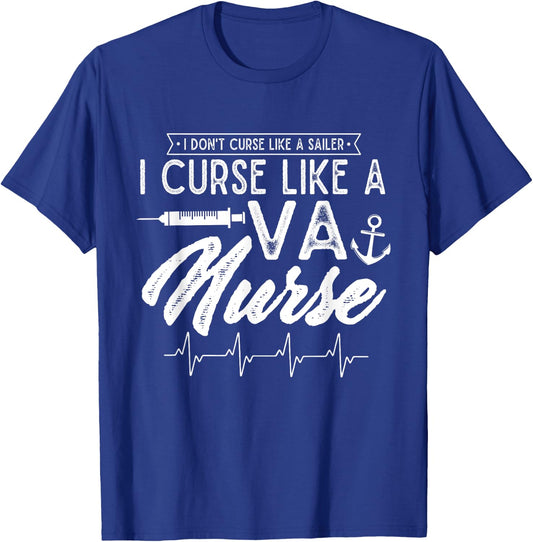 VA Nursing VA Nurse Veterans Nursing Nurse VA Nurse Nursing T-Shirt - T-Shirt | Royal