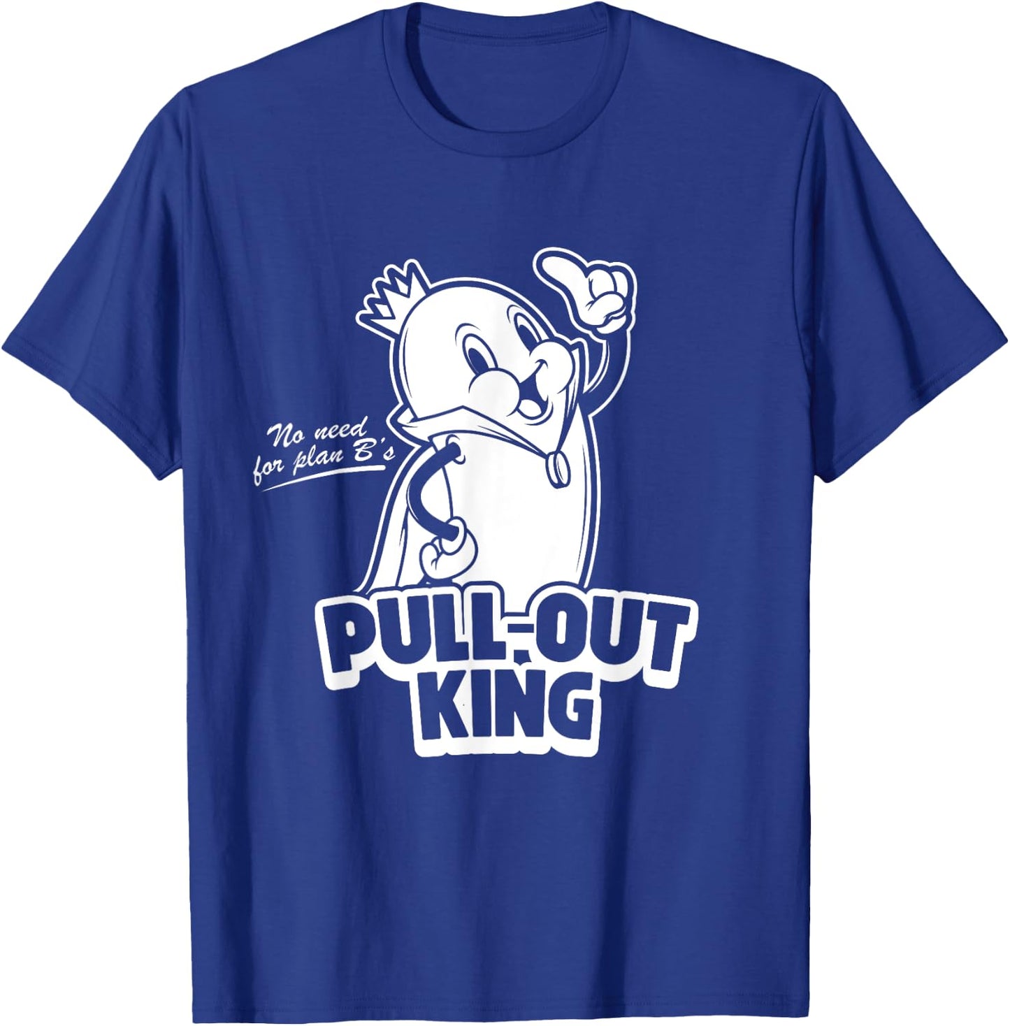 Pull Out King Dirty Funny Hot Dog Weiner Retro Adult Humor T-Shirt - T-Shirt | Royal