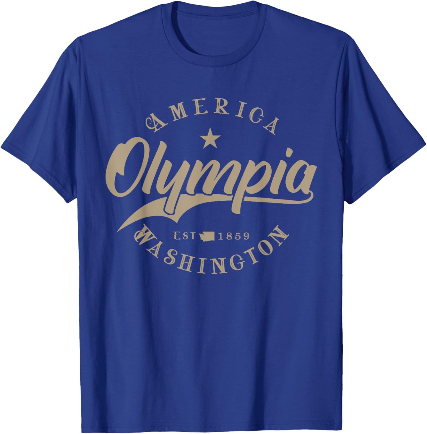 Olympia WA | Washington T-Shirt - T-Shirt | Royal