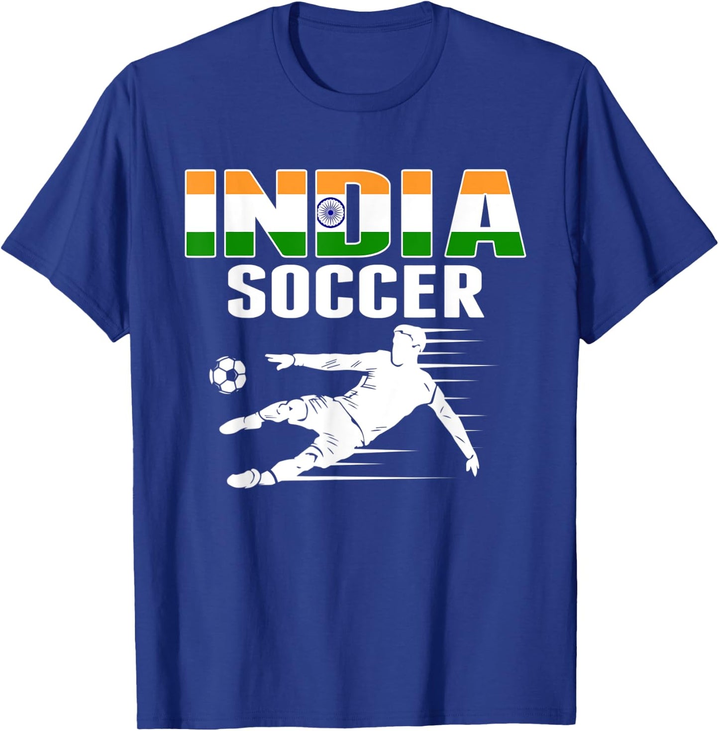 India Soccer Lovers Jersey - Indian Flag Football Players T-Shirt - T-Shirt | Royal