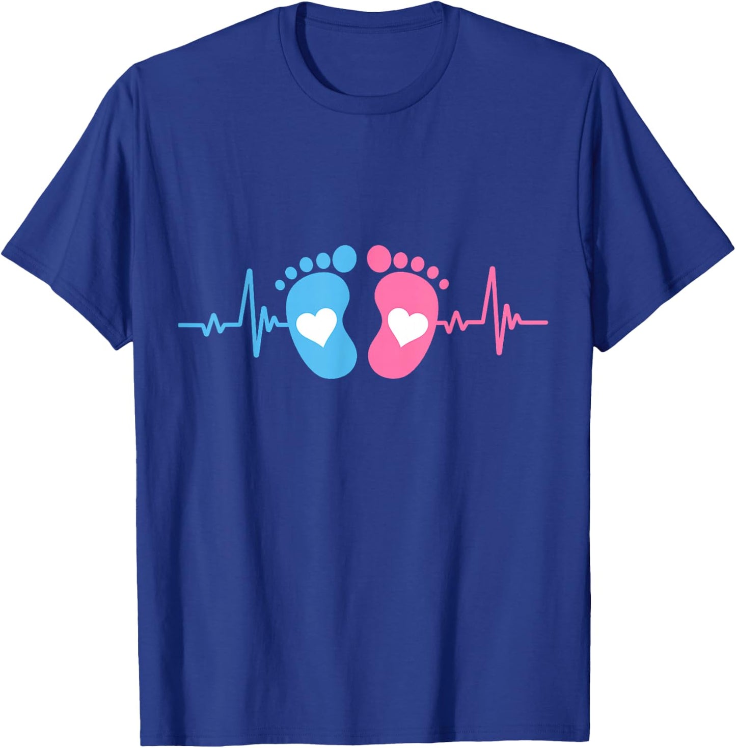 Cute Baby Tiny Humans Heartbeat Labor And Delivery L&D Nurse T-Shirt - T-Shirt | Royal