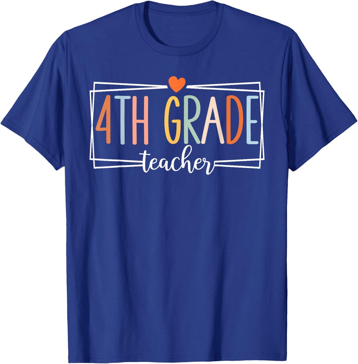 Fourth Grade Teacher 4th Grade Teachers Back to School T-Shirt - T-Shirt | Royal