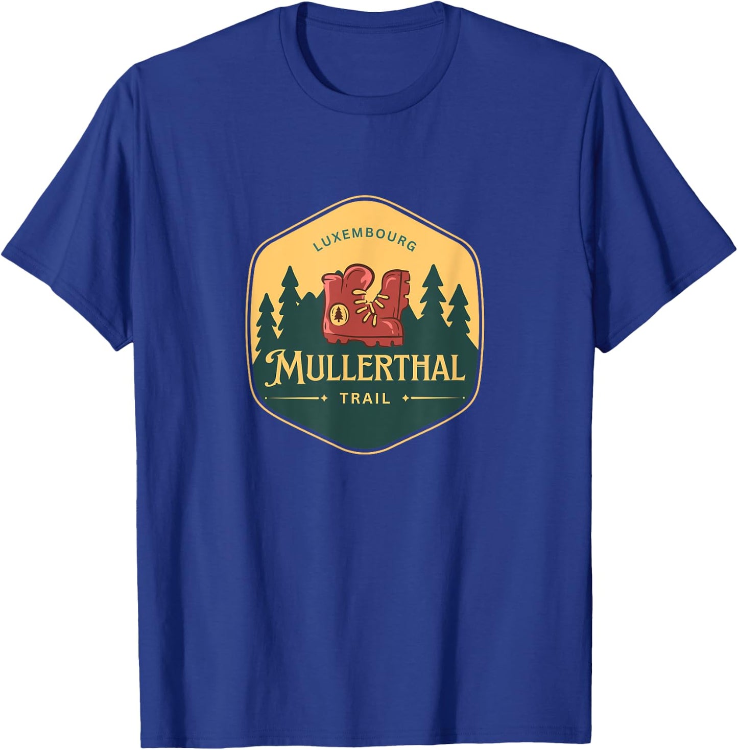 Mullerthal Trail Luxembourg Escapardenne Eislek Trail Hiking T-Shirt - T-Shirt | Royal