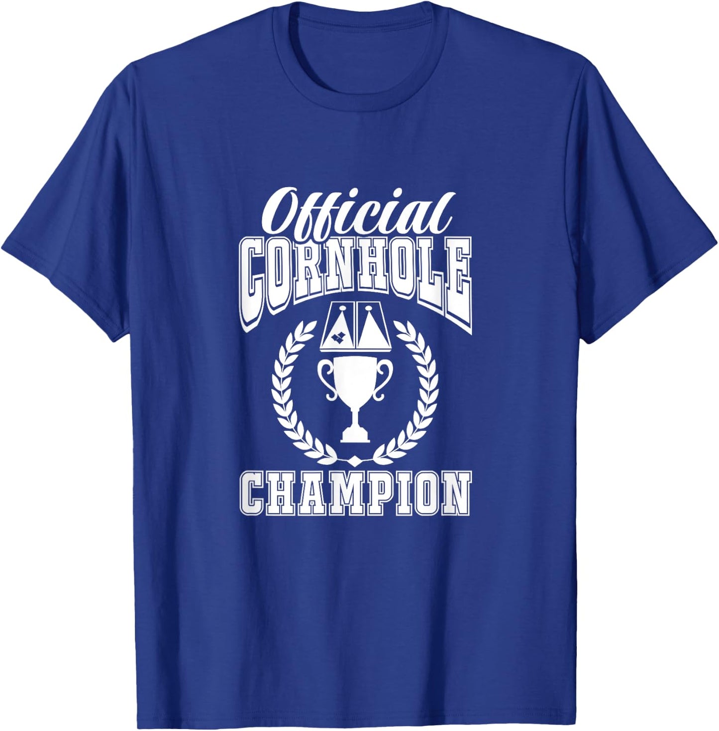 Official Cornhole Champion Corn Hole Player T-Shirt - T-Shirt | Royal
