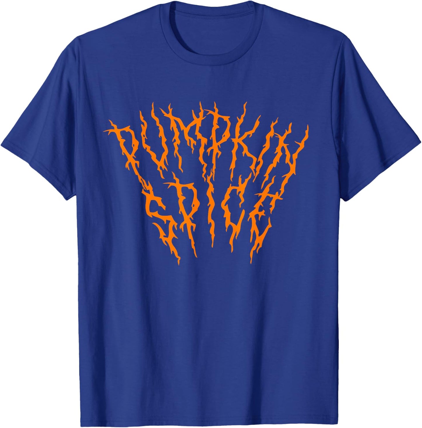 Pumpkin Spice Funny Heavy Doom Black Metal Music Halloween T-Shirt - T-Shirt | Royal