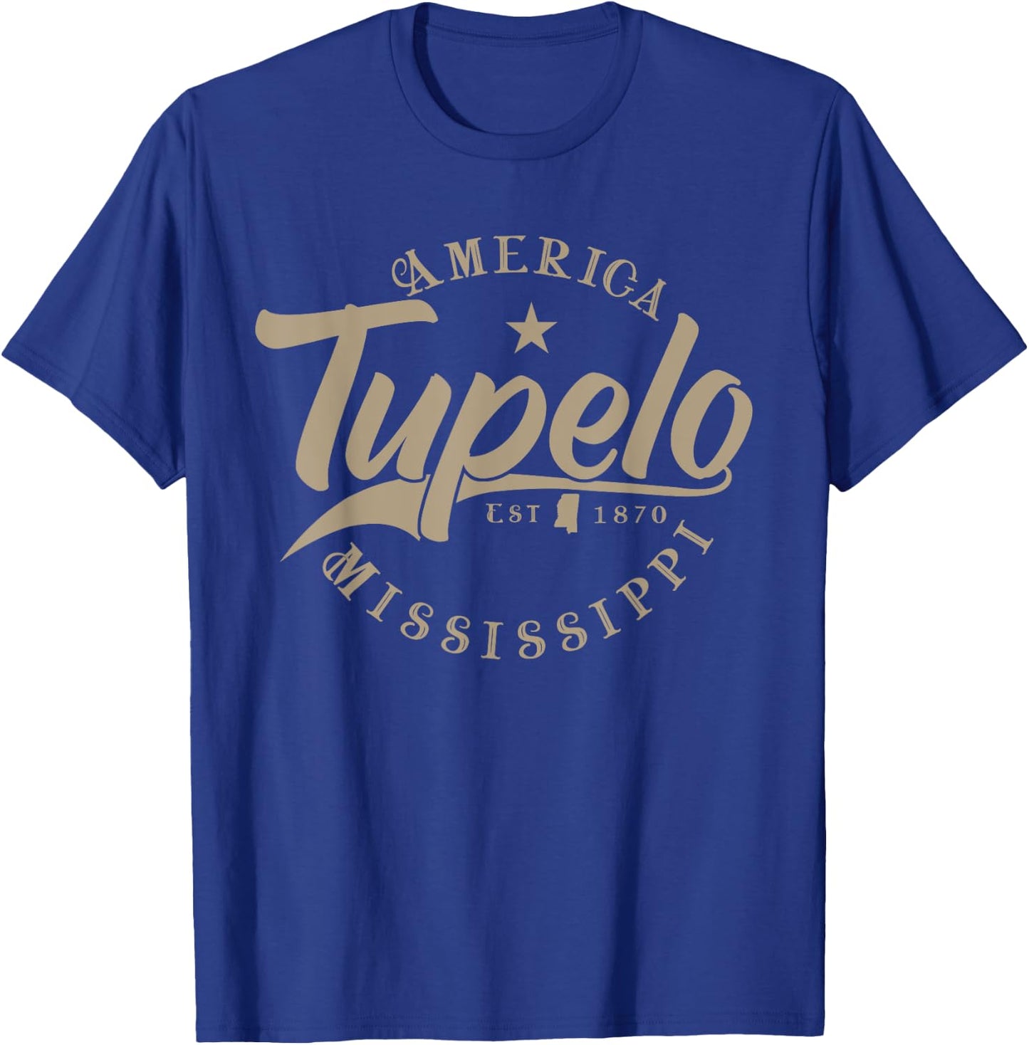 Tupelo MS | Mississippi T-Shirt - T-Shirt | Royal