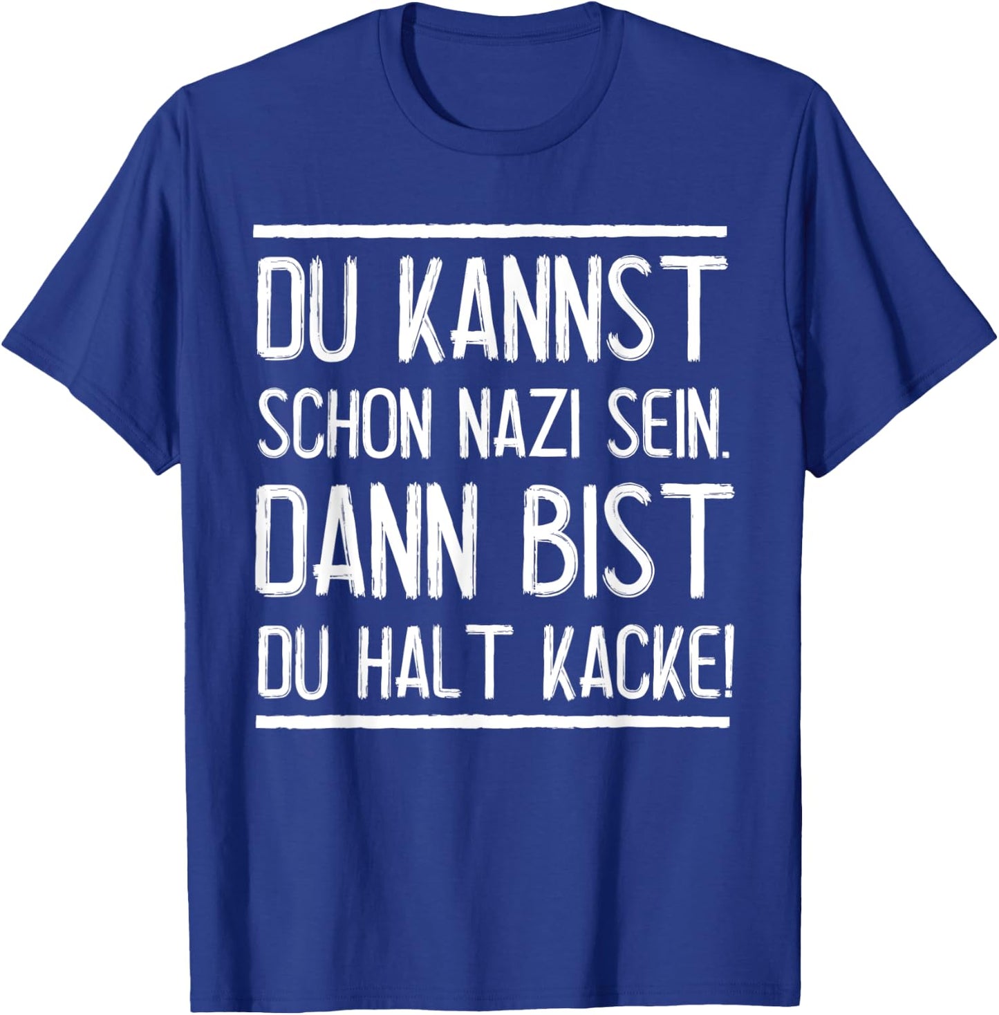 Anti-Nazis Funny Saying Punk Against Nazis T-Shirt - T-Shirt | Royal