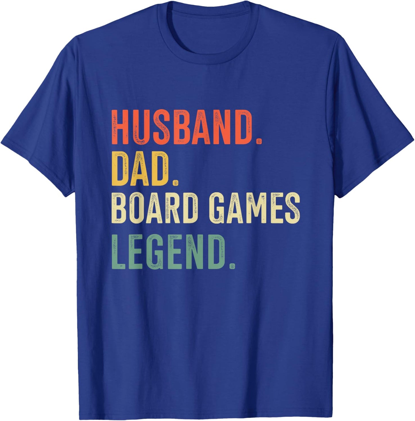 Husband Dad Board Game Legend Vintage Clothing T-Shirt - T-Shirt | Royal